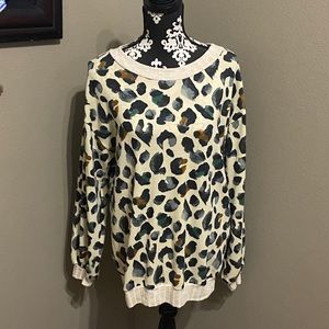 🔥3 for $10🔥 My Story Cream Leopard Tunic Size Small